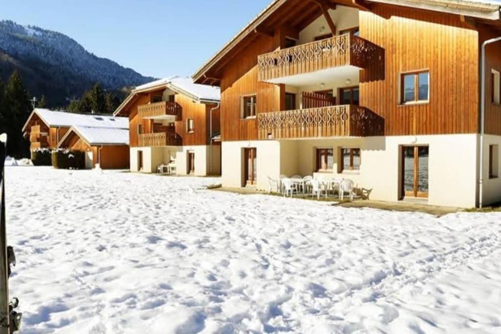 Bel Appartement En Residence Avec Piscines Samoëns Exteriör bild